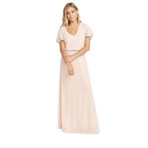 Show Me Your Mumu Bridesmaid Dress Michelle Maxi Dress Soft Pink Modest
